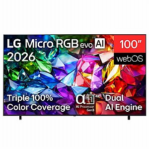 �������� ���� 100" LG 4K Micro RGB �� �'� 100MRGB95B6