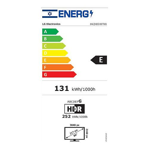�������� ���� LG 86" Smart Qned 86QNED80T6B� �� ��