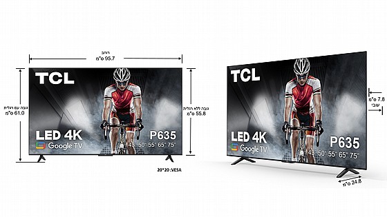 �������� ���� 43" TCL 4K ��.��.�� 43P635