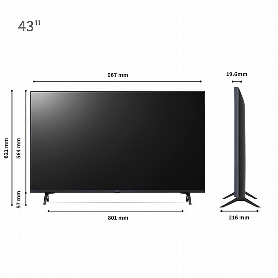 �������� ���� 43 ���� ���������� 4K LG UHD ��� - 43UR80006LJ