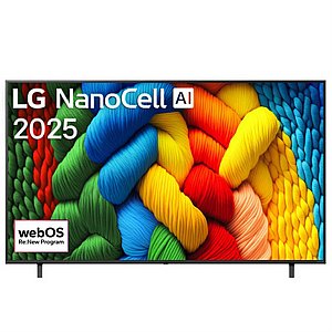 טלוויזיה חכמה 50" LG Nano Cell אל ג'י 50NANO80A6A טלוויזיה חכמה 50" LG Nano Cell אל ג'י 50NANO80A6A