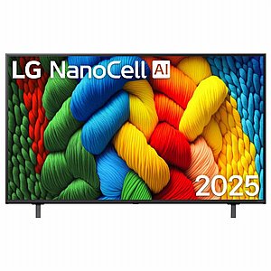 טלוויזיה חכמה 55" LG 4K NANO אל ג'י 55NANO80A6A טלוויזיה חכמה 55" LG 4K NANO אל ג'י 55NANO80A6A