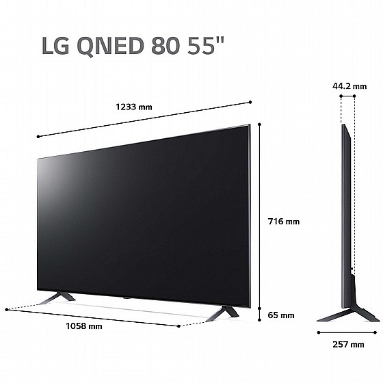 �������� ���� 55" 4K LG �� �� QNED Quantum Dot & NanoCell 55QNED806QA