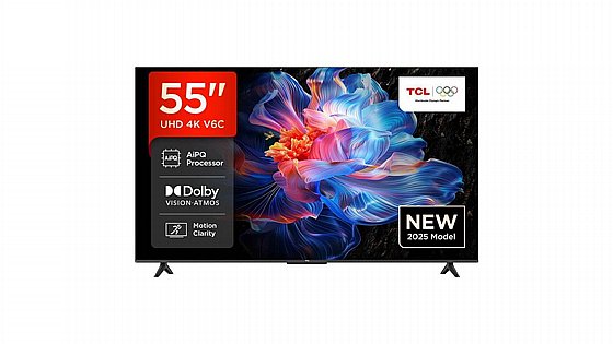 �������� ���� 55" TCL Direct LED 4K ��.��.�� 55V6C