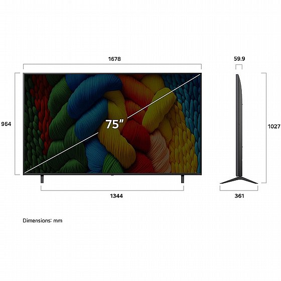 �������� ���� 75" LG 4K NanoCell �� �� 75NANO80A6A