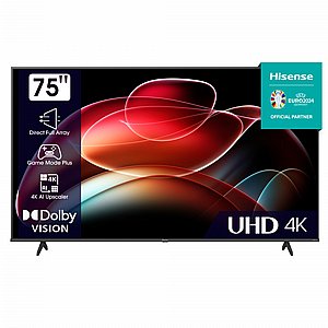 טלוויזיה חכמה 75" Hisense UHD 4K הייסנס 75A6K טלוויזיה חכמה 75" Hisense UHD 4K הייסנס 75A6K