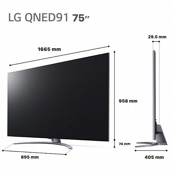�������� ���� 75" LG �� �� 75QNED916QA