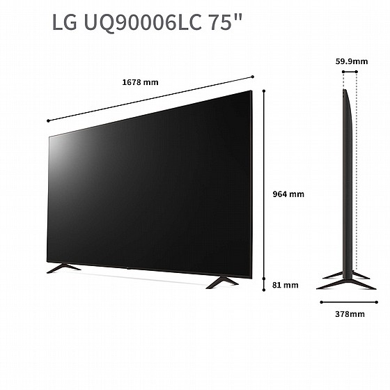 �������� ���� 75" LG UHD 4K �� �� 75UQ90006LC