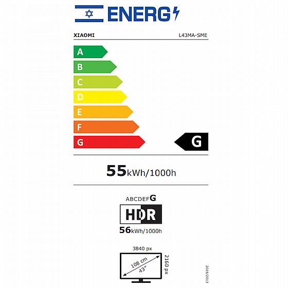 �������� ���� �43 L43MA-SME QLED 4K ������ Xiaomi TV A Pro (2025)