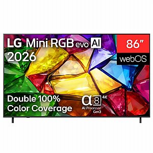�������� ���� 86" LG 4K Mini RGB �� �'� 86MRGB85B6C