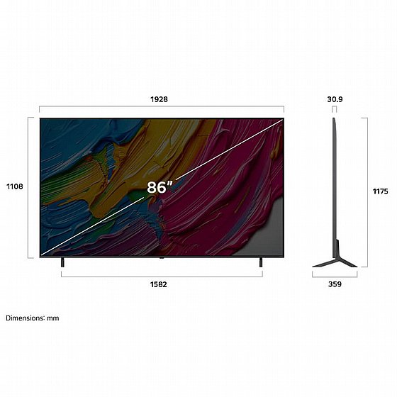 �������� ���� 86" LG 4K QNED �� �� 86QNED80A6A