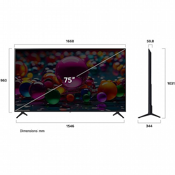 �������� ���� 75" LG 4K UHD �� �� 75UA85006LA