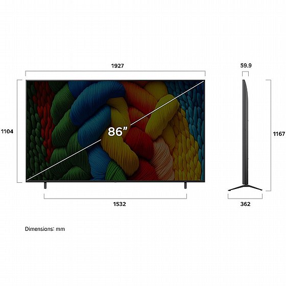 �������� ���� 86" LG 4K NanoCell �� �� 86NANO80A6A