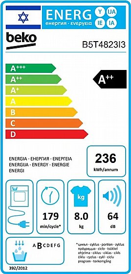 ����� ����� �������� 8 �"� Heat-Pump ��� B5T4823I3 ��� Beko