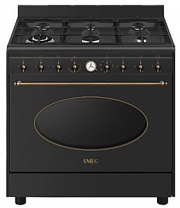 תנור משולב כיריים גז 6 להבות רוחב 90 ס"מ סמג SMEG דגם CO96 Black תנור משולב כיריים גז 6 להבות רוחב 90 ס"מ סמג SMEG דגם CO96 Black