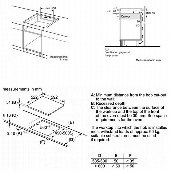 ������ ��������� 60 �"� ��� EU611BEB5Y ����� SIEMENS