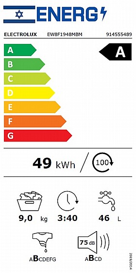 ����� ����� 9 �"� ��� ���� ���������� Electrolux EW8F1948MBM