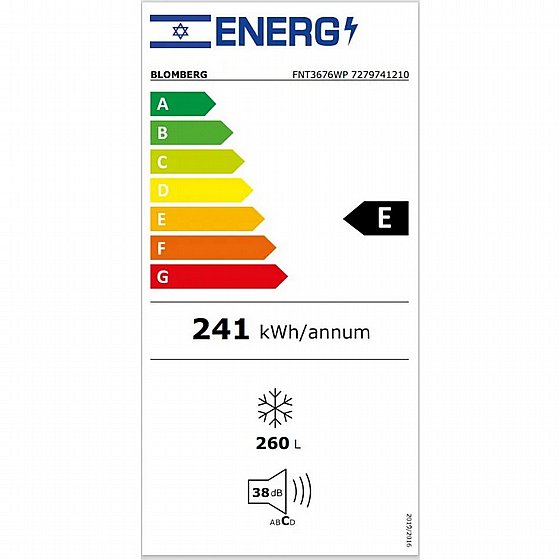 ����� 7 ������ - 260 ���� Blomberg ������� FNT3676WP
