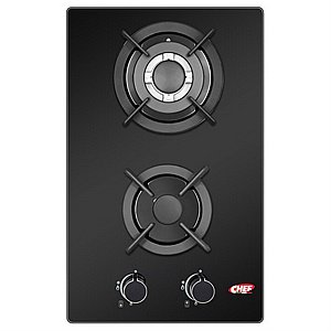 כיריים גז דומינו - 2 מבערים Chef שף GB3004 כיריים גז דומינו - 2 מבערים Chef שף GB3004