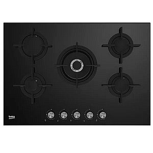 כיריים גז 75 ס"מ Beko HILW75220S זכוכית שחורה בקו כיריים גז 75 ס"מ Beko HILW75220S זכוכית שחורה בקו