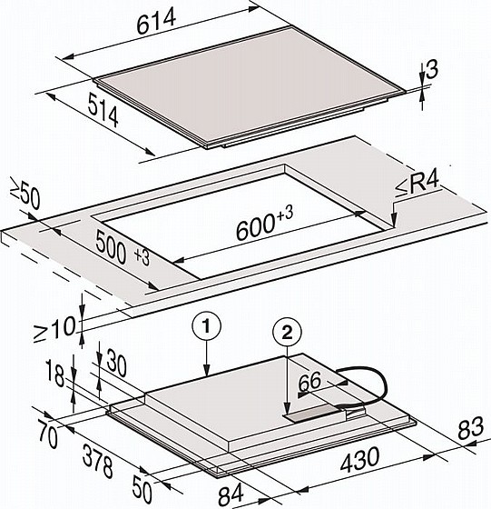 ������ ��������� �� ���� ����� ��� KM7262FR ���� MIELE