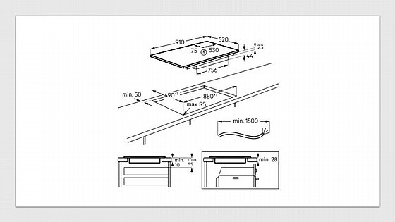 ������ ��������� 90 �"� AEG ��� ��� NIK95N00FB