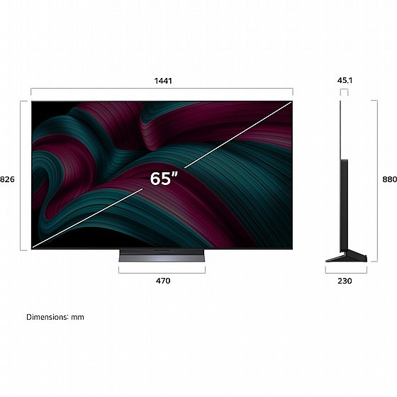 �������� ���� 65" 4K OLED �LG �� �� OLED65C56LA