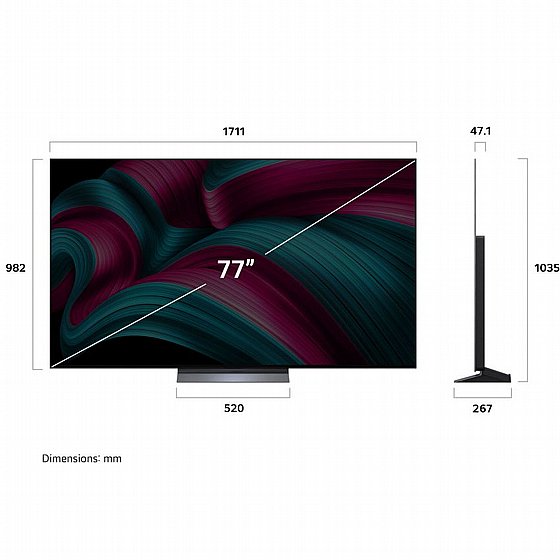 �������� ���� 77" LG 4K OLED  �� �� OLED77C56LA