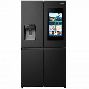 מקרר 4 דלתות כולל מסך מגע 21" - 577 ליטר Hisense הייסנס RQ760N4IFE נירוסטה שחורה מקרר 4 דלתות כולל מסך מגע 21" - 577 ליטר Hisense הייסנס RQ760N4IFE נירוסטה שחורה