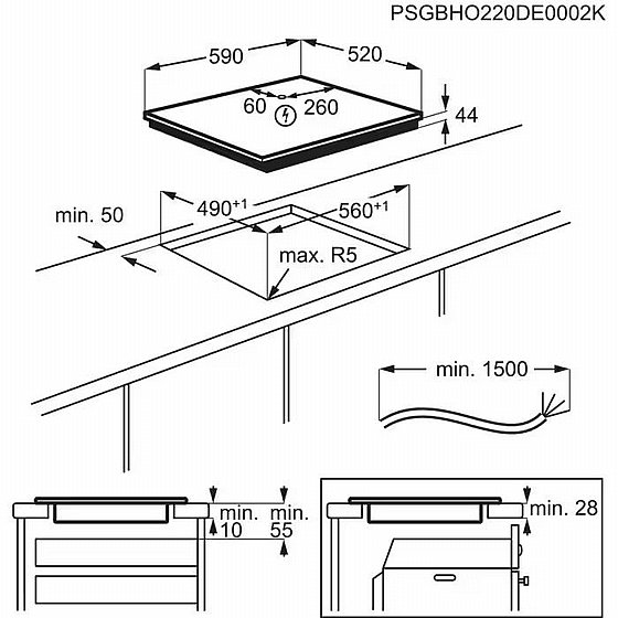 ������ ��������� 60 �� ����� ��� TN64IA041B ���� ������ ��� AEG