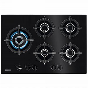 כיריים גז זכוכית 5 מבערים - 74 ס"מ Zanussi זנוסי ZGO78530BA כיריים גז זכוכית 5 מבערים - 74 ס"מ Zanussi זנוסי ZGO78530BA
