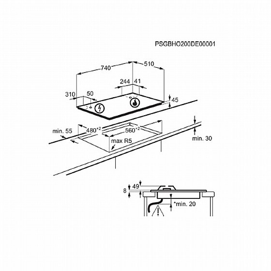 ������ �� ������ 5 ������ - 74 �"� Zanussi ����� ZGO78530BA