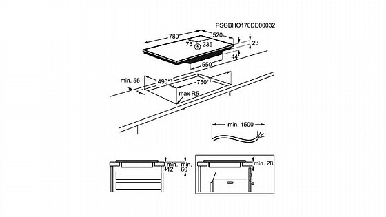 ������ ������� ��������� 80 �"� ���� ZANUSSI ����� ��� ZIAN844K